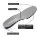 Knixmax Outdoor Women's Shoe Insoles - Arch Support Orthotics for Plantar Fasciitis Relief - Cushioned Replacement Inserts for Work Boots, Sneakers, Running Shoes - Grey (EU37/US6) - Buy Online on GoSupps.com