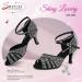 Buy SWDZM Women's Latin Dance Shoes - Glitter Salsa Tango Bachata - L549 Black 7.5cm Heel - Professional Ballroom & Wedding Footwear - Buy Online on GoSupps.com