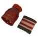 Hapinary Home Tools 1 Set Moxibuscy Ceramic Moxibusion Tool Universal Moxadosis Double-layer MoXibuspot Moxa-Guasha cupping Universal Multitool 10x7.5cm light brown
