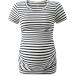 LAPASA Maternity Tops- Soft Modal Cotton Pregnancy Tshirts in Navy Blue, Navy Stripe, and Heather Gray - Buy Online on GoSupps.com