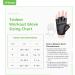 Trideer Workout Weight Lifting Gloves with Wrist Straps - Breathable Fingerless Gym Gloves for Men & Women - Full Palm Protection - Ideal for Training, Pull Ups, Fitness at Home - Black (Large) - Buy Online on GoSupps.com