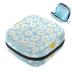 Women's binding storage bags daisy flower pattern blue portable menstrual sheet pocket panty lips tampons women's bandages storage holder for women school office multicolored 02