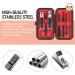 Professional 7-Piece Stainless Steel Manicure Set for Women - Nail Clippers & Pedicure Kit with Travel Case - Buy Online on GoSupps.com