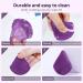 BEAKEY 10 Pcs Dark Purple Soft Triangle Powder Puffs - Latex-Free Makeup Puffs for Face & Foundation - Ideal for Setting Powder and Liquid Foundation - Buy Online on GoSupps.com
