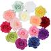 Cubaco Rose Hair Clips for Women 15 Packs Vintage Hair Flower Brooch Pin Boho Hair Clip Flower Hair Accessories