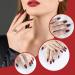 SIUSIO 24Pcs Medium Ombre Coffin Nails - Red Wine Full Cover Press On Nail Art Tips for Women and Girls - Buy Online on GoSupps.com
