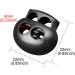 DYZD Plastic Cord Lock End Toggle Double Hole Spring Stopper Fastener Slider - Black 10 PCS - Buy Online on GoSupps.com