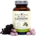 Herbal Roots Black Elderberry Capsules | Max Strength 4,300mg | Made with Organic Sambucus | Vegan and Pure - Made in The USA