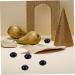 HOMSFOU 250 pcs Simulation blueberry faux blueberries pretend play fruit lifelike fruit faux blueberry decor realistic blueberries fruits simulation fruit crafts resin artificial - Buy Online on GoSupps.com