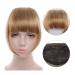 Bangs Hair Clip Clip in Hair Bangs Extension Hairpiece Synthetic French Bangs Neat Bangs with Temples Clip on Fringe Bangs Soft Natural Fake Hair Bangs for Women Bangs Clip in Hair (Color : 27-613 10 inch 27-613
