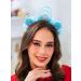 IYOU Sknowflake Headband Blue Light up Hair Hoop Costume Christmas Hair Accessories for Girls - Buy Online on GoSupps.com