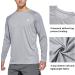FEDTOSING Men's UPF 50+ Sun Protection Long Sleeve T-Shirt - Outdoor Rashguard for Fishing Running & Hiking - Gray XL - Buy Online on GoSupps.com