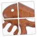 Beavorty 4-Piece Fish-Shaped Massage Comb Set - Jade Wooden Scalp & Face Massage Tools for Women - Buy Online on GoSupps.com