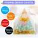 Orgone Pyramid Flower of Life Quartz with Agate - Protection Crystals Energy Generator for Healing and Meditation - Attract Wealth and Luck - Suspension Blue - Buy Online on GoSupps.com