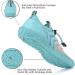 WateLves Water Shoes Quick-Dry Aqua Socks for Beach, Pool, Surf, Yoga - Size 8.5 Women/7 Men - Pink/Blue - Buy Online on GoSupps.com
