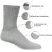 Mens Womens Diabetic Crew Socks 6-Pack - Non-Binding Top, Cushion Sole - White 9-11 - Buy Online on GoSupps.com