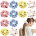 12 Pcs Strawberry Hair Scrunchies Cute Printing Elastic Hair Bands Hair Ties Scrunchy Ponytail Holder Hair Accessories for Women Girls