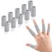 Ednyzakrn 10 pieces of finger protection in the event of injury finger bandage finger bandage stretchy finger cover for trigger finger arthritis swelling basketball finger protection unit size gray 10
