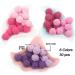 Kids Bead Kit - 50pcs Crochet Beads for DIY Teething Bracelet & Toy - Pink Lilac Series 20mm - Buy Online on GoSupps.com