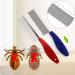 Fellkamm Cat & Dog Comb Set - Double-Sided Flea Comb for Cats & Dogs Red + Blue 2PCs Effective Undercoat Brush & Fur Removal - Buy Online on GoSupps.com