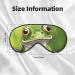 Cartoon Frog Sleep Mask - Adjustable Breathable Eye Mask for Comfortable Sleep | International Shipping Available - Buy Online on GoSupps.com