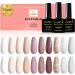 Yueshop 10PCS Nude Pink Gel Nail Polishes Set - Long Lasting Soak Off LED Gel Varnish for Salon Nail Art Design (8ML) - Buy Online on GoSupps.com