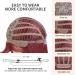OUFEI Red Bob Wig with Bangs for Women Short Wavy Natural Synthetic Hair Heat Resistant Wigs Cosplay Daily Party Use Red(8134-1) - Buy Online on GoSupps.com