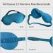 Yunchi 100% Silk Eye Mask for Men & Women - Comfortable Bio Satin Sleeping Mask 19 Momme Pure Mulberry Fabric Peacock Blue - Buy Online on GoSupps.com