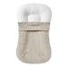 Newborn Lounger with Minky Removable Slipcover for Baby Boy Girl Snugly Fits for 29 x 17 x 4 inches Ultra Soft Comfortable Infant Padded Lounger (Tidal Foam)