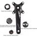 Andeshunk Mountain Bike Crankset Hollow Integrated Crank axle - 32T/34T/36T Black - Buy Online on GoSupps.com