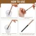 2 Pcs Nail Clean up Brushes - Round & Angled Head Pen Painting Tools for Nail Art Design - Buy Online on GoSupps.com