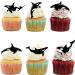 18pcs Killer Whales Cupcake Toppers for Boys Girls Baby Shower Fish Happy Birthday Cake Decor Under the Sea Ocean Themed Party Decorations Supplies - Buy Online on GoSupps.com