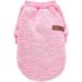 Jecikelon Soft Thickening Dog Sweater - Medium Pink | Warm Winter Puppy Shirt for Dogs - Buy Online on GoSupps.com