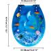 Resin Toilet Seat Round Ocean Series Heavy Elongated Toilet Seat Soft Close Easy to Install and Remove for Standard Toilets(Three Colors Available) Dolphin Little Surprise - Buy Online on GoSupps.com