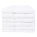 Everplush Classic Hotel Towels 6 Pack Terry Washcloths White White 6 Pack Terry Washcloths