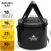 The Friendly Swede Collapsible Bucket with Lid - Portable 16L Folding Bucket for Camping, Travel & Gardening - Black - Buy Online on GoSupps.com