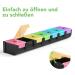 Buy Opret 7-Day Tablet Box - German Rainbow Pill Organizer & Weekly Medication Holder in Black - Buy Online on GoSupps.com