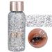 DAGEDA Body Glitter Gel  Body Face Chunky Glitter Gel  Chunky Glitter Liquid Eyeshadow  Long Lasting Shimmer Eye Hair Lips Nails Mermaid Sequins  Glitter Gel for Festival Stage Makeup(Silver)