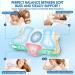 Orthopedic 5X Pain Relief Cervical Pillow - Memory Foam Neck and Shoulder Support Pillow - Ergonomic Contour Bed Pillow for Side, Back, Stomach Sleeper - Hollow Design, White - Buy Online on GoSupps.com