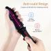 Mini 1 Inch Travel Curling Iron Brush with Tourmaline Ceramic Barrel - Anti-Scald Curling Wand for Short/Shoulder Hair - Buy Online on GoSupps.com