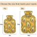 NAANLE Cartoon Avocado Cat Mit & Water Bottle 2L | Large Hot Water Bottle for Bed Hand & Foot Heat Pain Relief & Cold Therapy - Buy Online on GoSupps.com