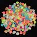 220 pieces of fluorescent stone bright stones for garden glowing decorative stones aquarium stone steps for sidewalks aquarium flower bed vase terrace lawn decor plants (multi -colored) 220 pieces multi -colored