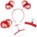Tinsel Wrapped Ponytail Headbands - 9 Colors | Party Favor Feathers Hairpin | Halloween & Mardi Gras Accessory - Buy Online on GoSupps.com