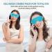 Reusable Gel Eye Mask for Puffiness/Dark Circles/Headaches/ Stress Relief - Hot/Cold Therapy for Eyes - 2PCS Blue Gel Bead Eye Mask - Buy Online on GoSupps.com