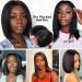 8-Inch Short Straight Bob Wig - Lace Part Human Hair for Black Women | Pre-Plucked Brazilian Hair with Baby Hair - Buy Online on GoSupps.com