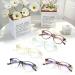 COJWIS 5 Pack Blue Light Filter Reading Glasses for Men & Women - Anti-Tiredness UV Protection Spring Frame - 0.75X Color-1 - Buy Online on GoSupps.com