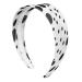 Buy Retro Black White Dots Headband Hair Accessory | Stylish Elastic Hairband for All Occasions | Worldwide Shipping - Buy Online on GoSupps.com