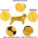 Buy Geyecete Waterproof Dog Rain Coat - Reflective Four-Legged Jacket for Large Medium & Small Dogs - Yellow - Buy Online on GoSupps.com