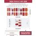 Cured Gel Nail Strips - Long-Lasting Waterproof Nail Wraps in Orange and Red - Includes Cuticle Stick, Nail File, and Wipes - UV/LED Lamp Required - Buy Online on GoSupps.com