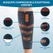 LCK UK Calf Support Compression Sleeves (Pair) | 20-30mmHg Shin Splints Brace for Women Men Running | Orange | Footless Leg Socks for Enhanced Performance and Recovery - Buy Online on GoSupps.com